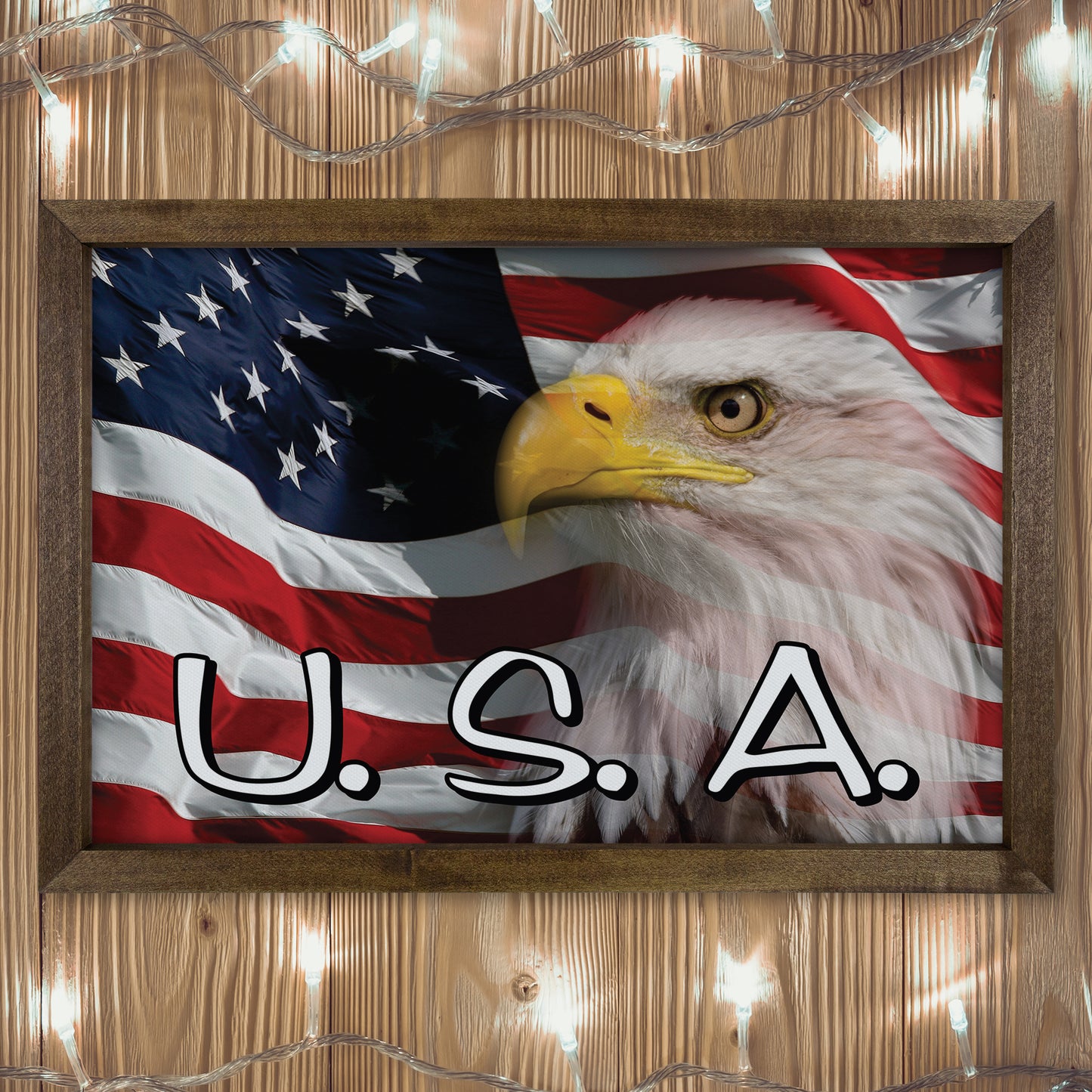 Patriotic Print - Eagle Flag 2