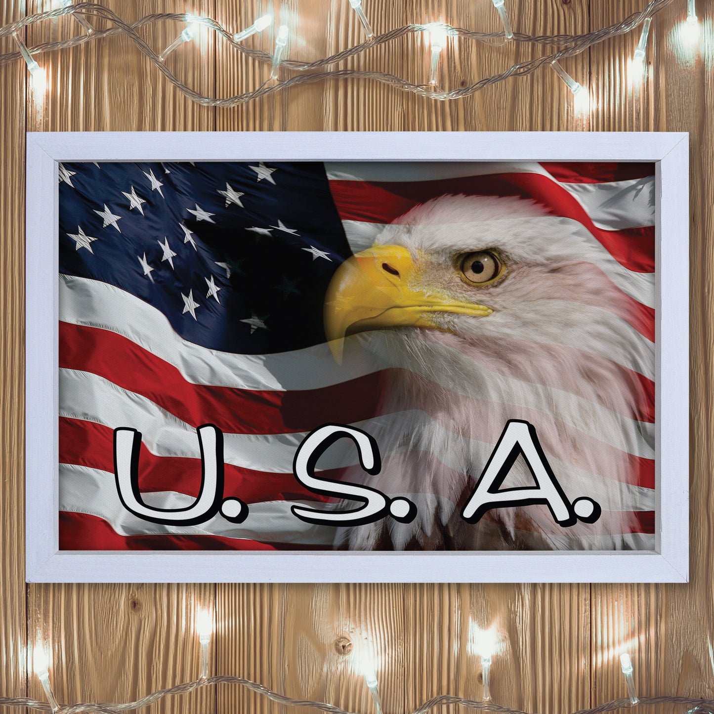 Patriotic Print - Eagle Flag 2