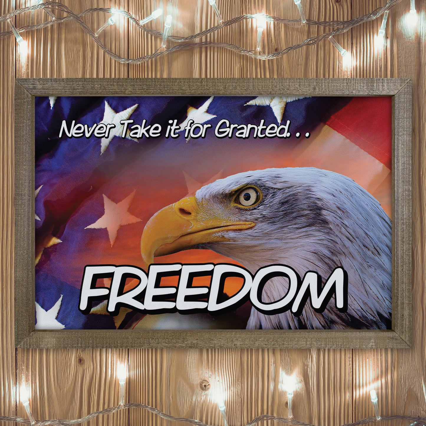 Patriotic Print - Eagle Flag 1
