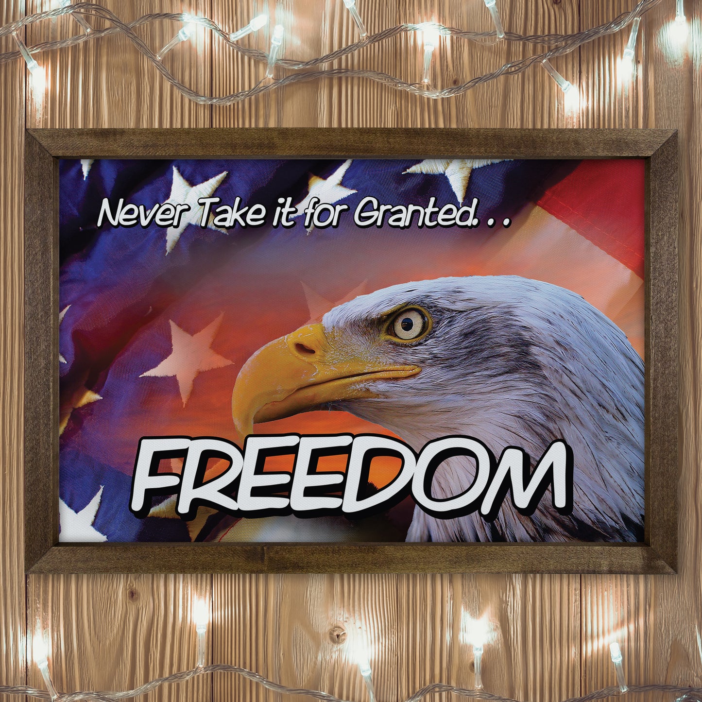 Patriotic Print - Eagle Flag 1