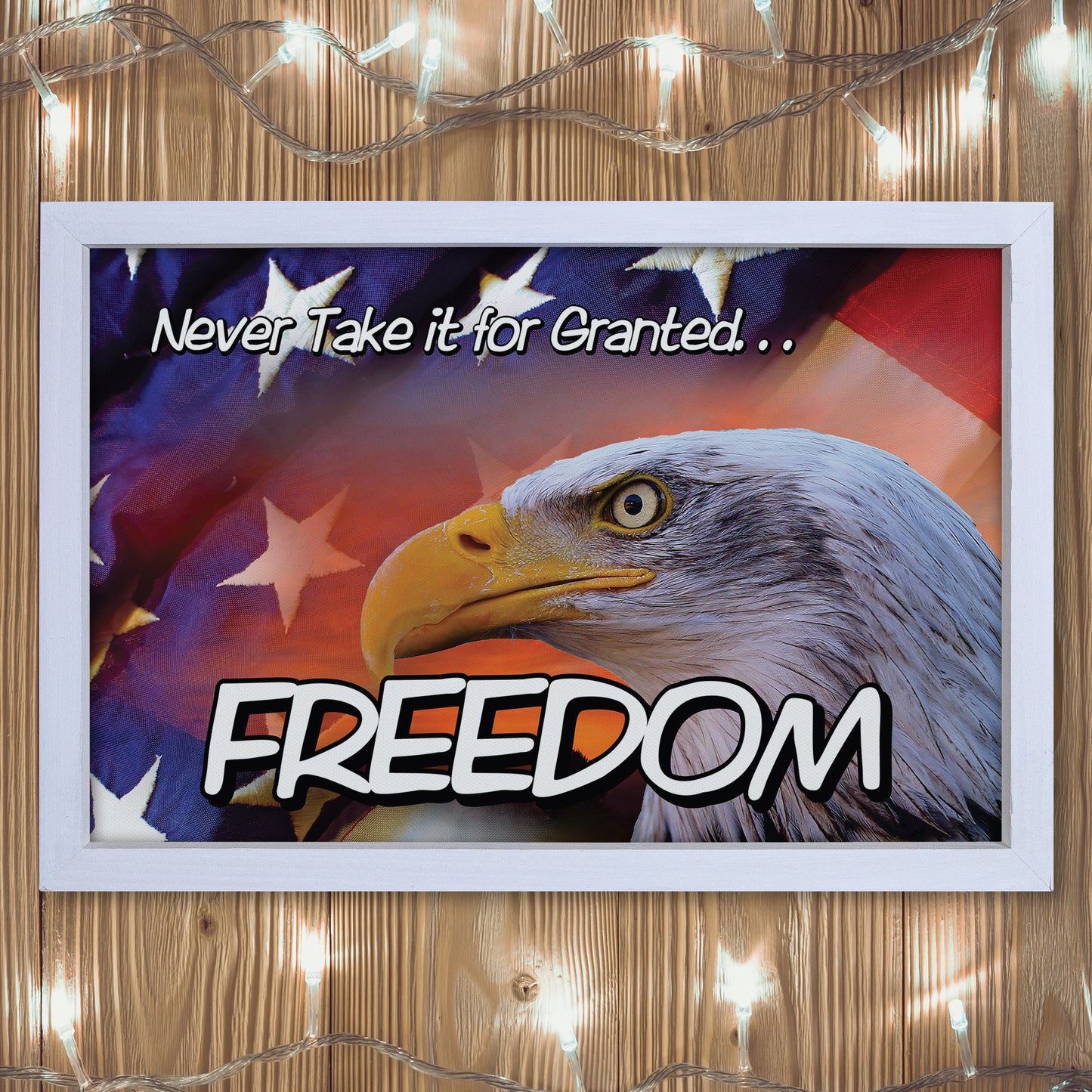 Patriotic Print - Eagle Flag 1