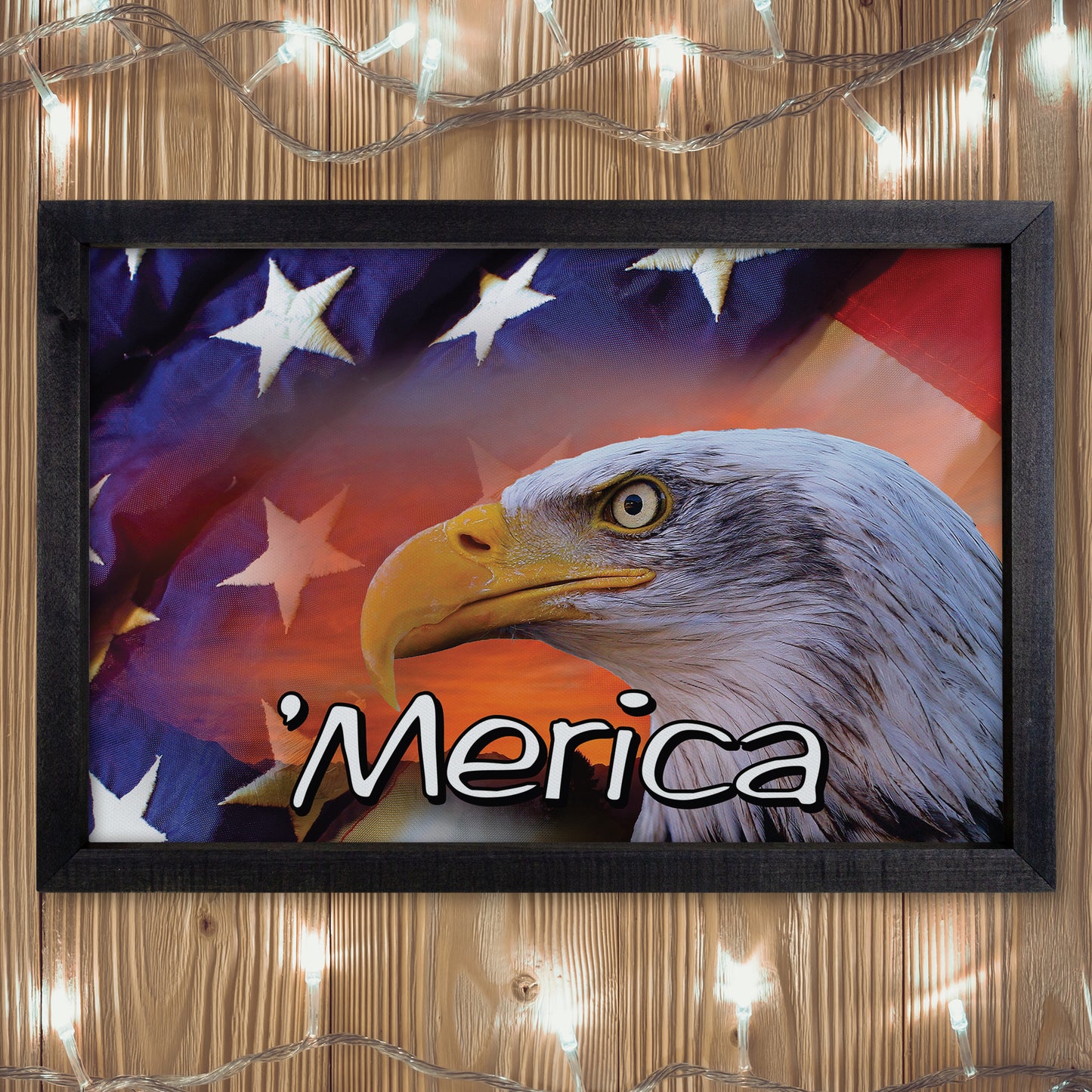 Patriotic Print - Eagle Flag 1