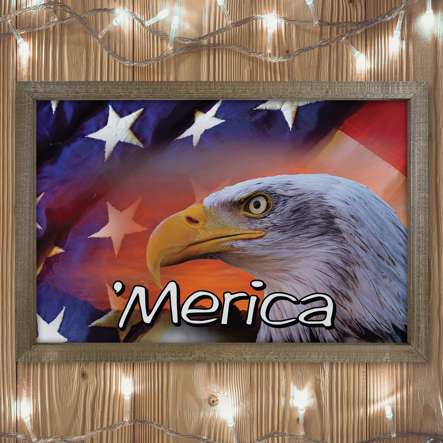 Patriotic Print - Eagle Flag 1