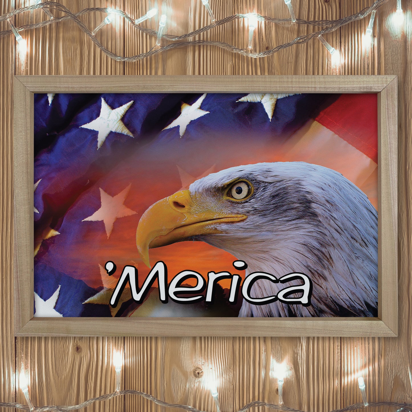 Patriotic Print - Eagle Flag 1