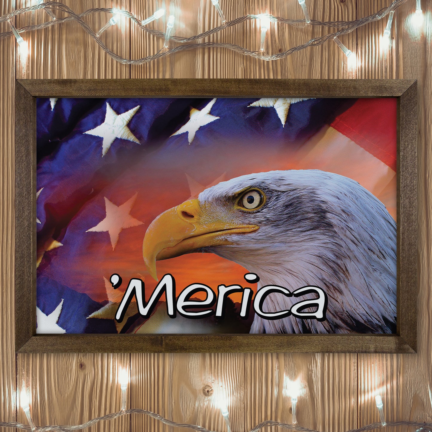 Patriotic Print - Eagle Flag 1