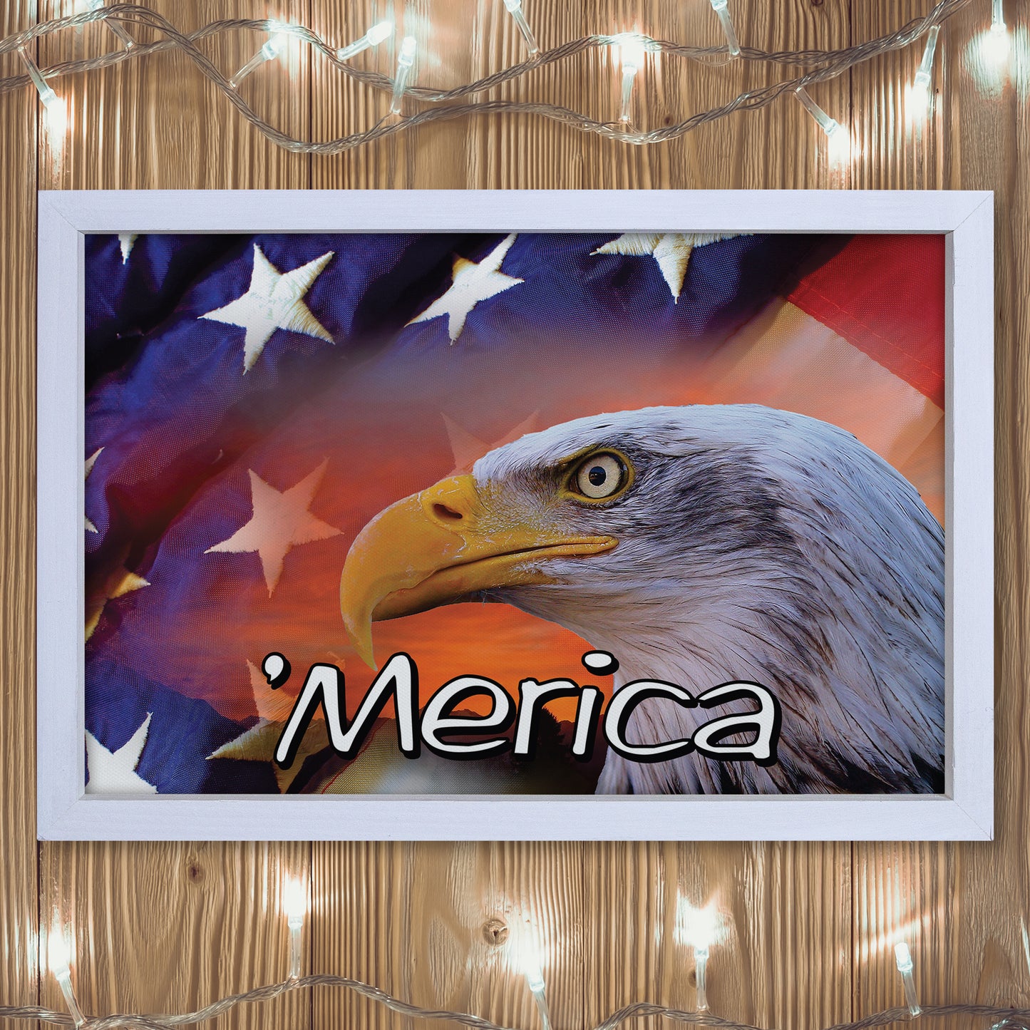 Patriotic Print - Eagle Flag 1