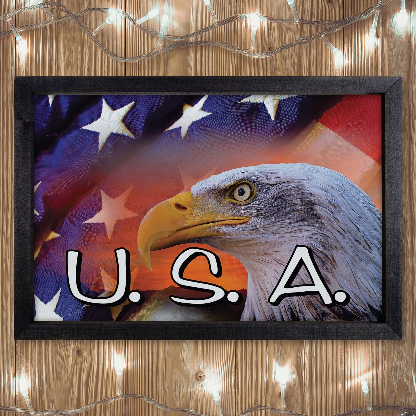 Patriotic Print - Eagle Flag 1