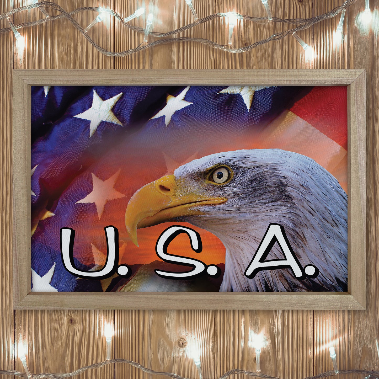 Patriotic Print - Eagle Flag 1