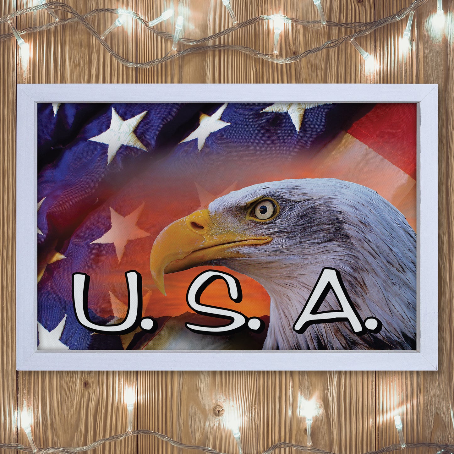 Patriotic Print - Eagle Flag 1