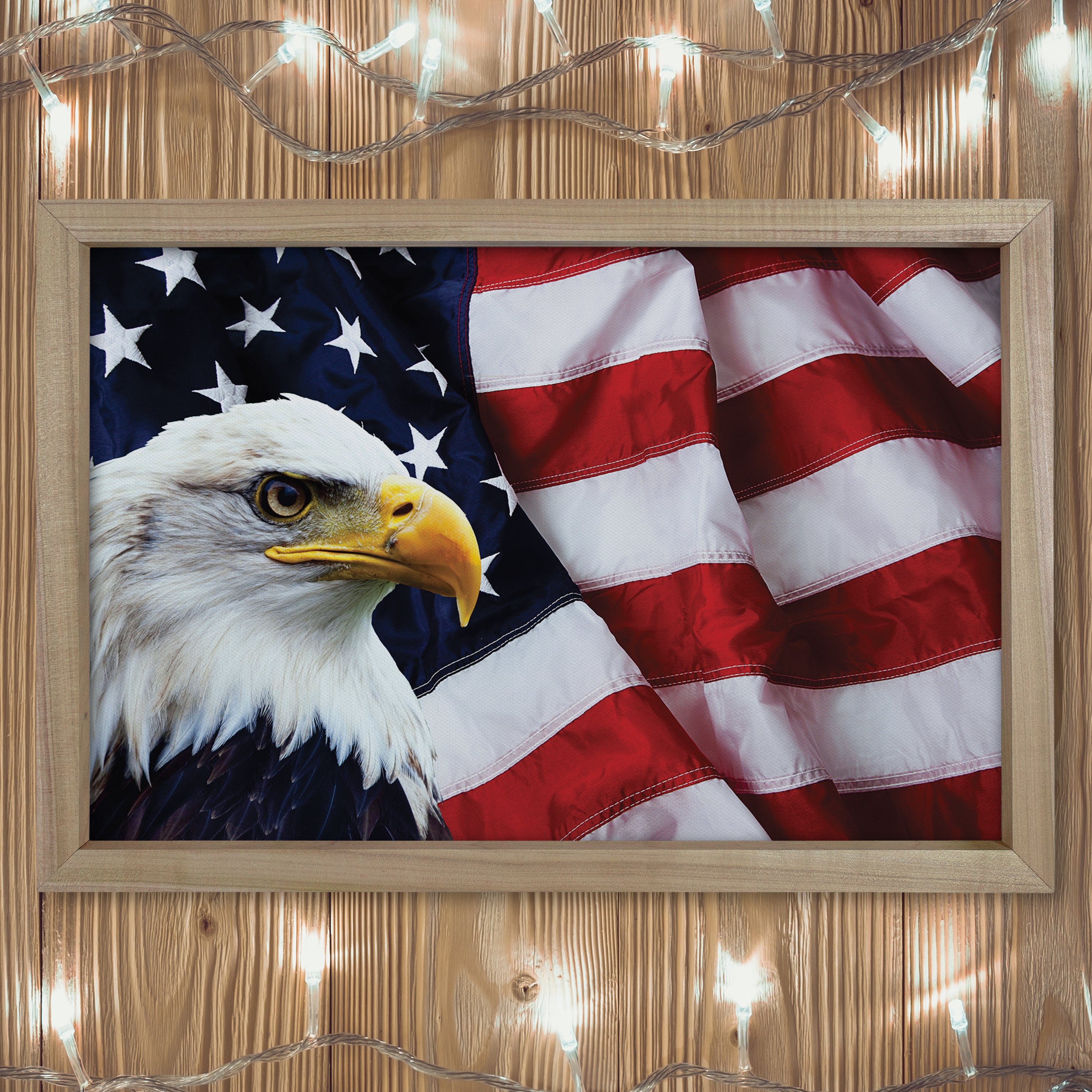 Patriotic Print - Eagle Flag 3 – Sport Woods Framery, image size:3000x3000