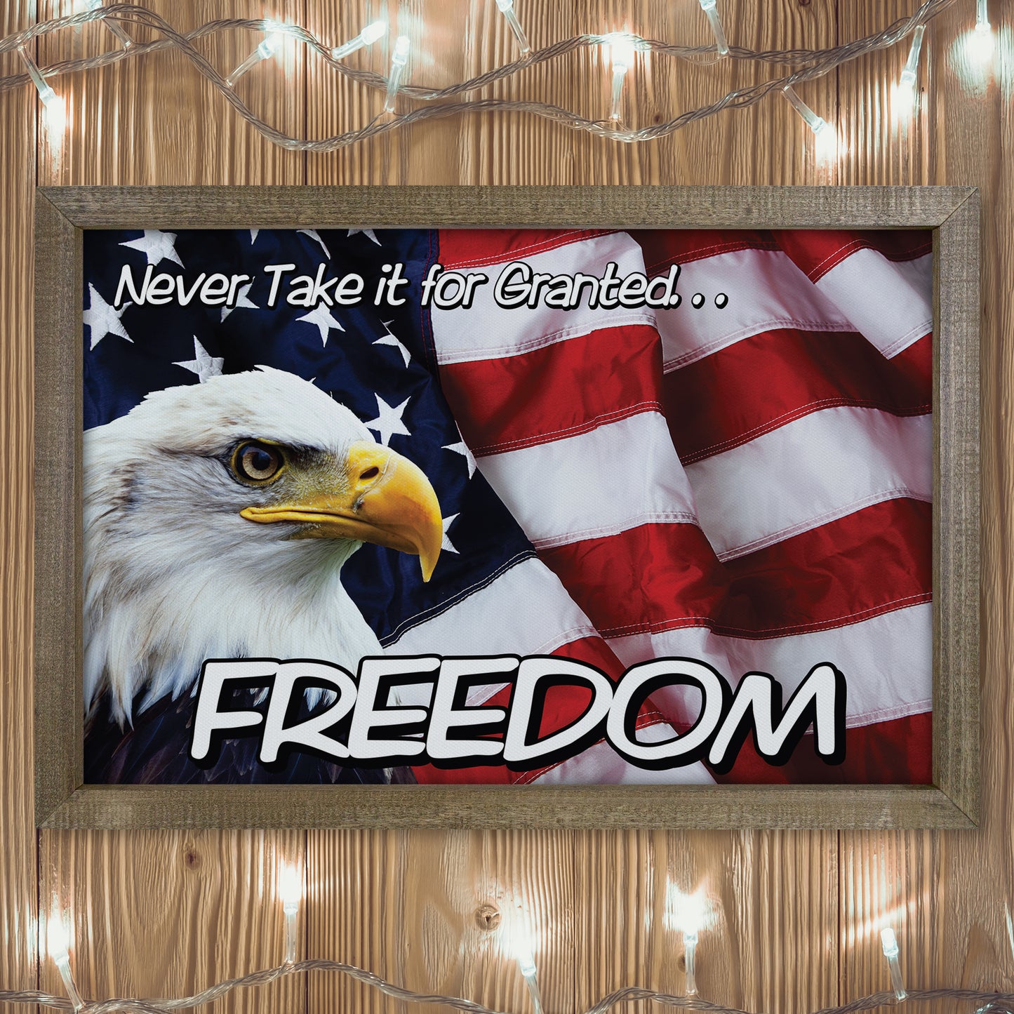 Patriotic Print - Eagle Flag 3
