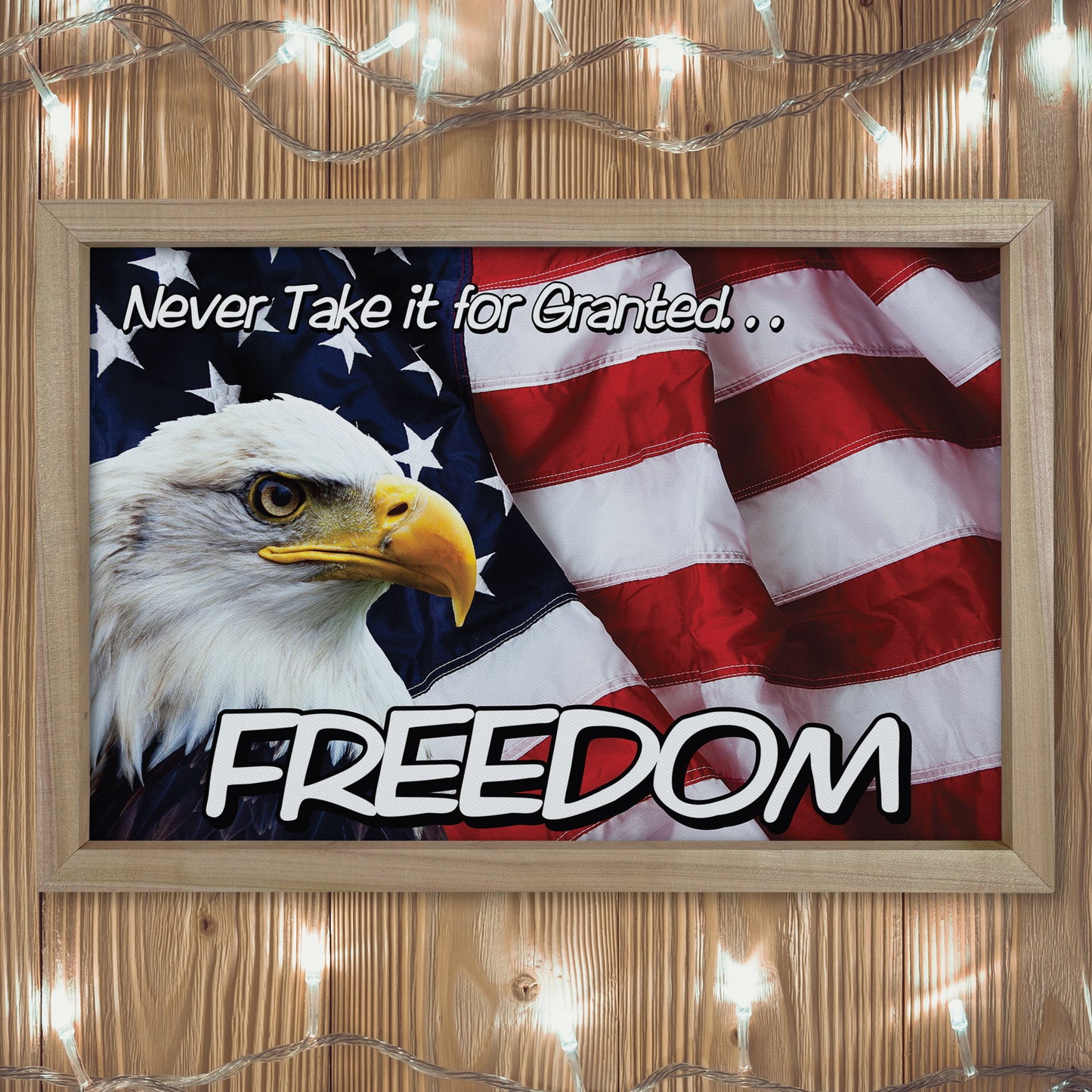 Patriotic Print - Eagle Flag 3