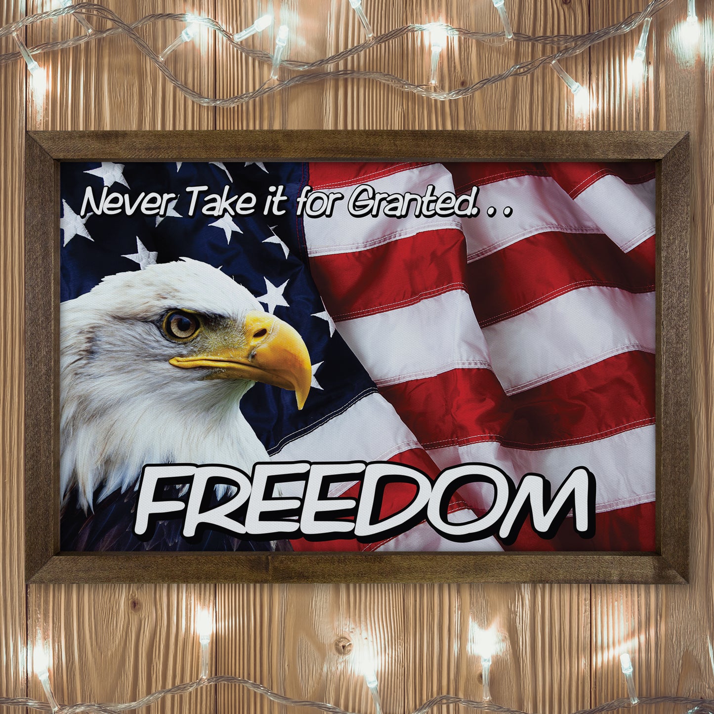 Patriotic Print - Eagle Flag 3