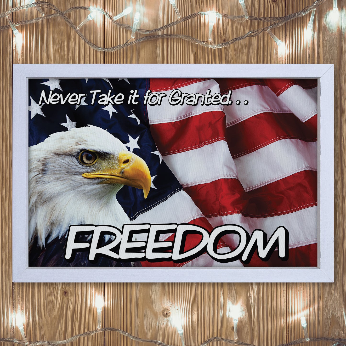 Patriotic Print - Eagle Flag 3