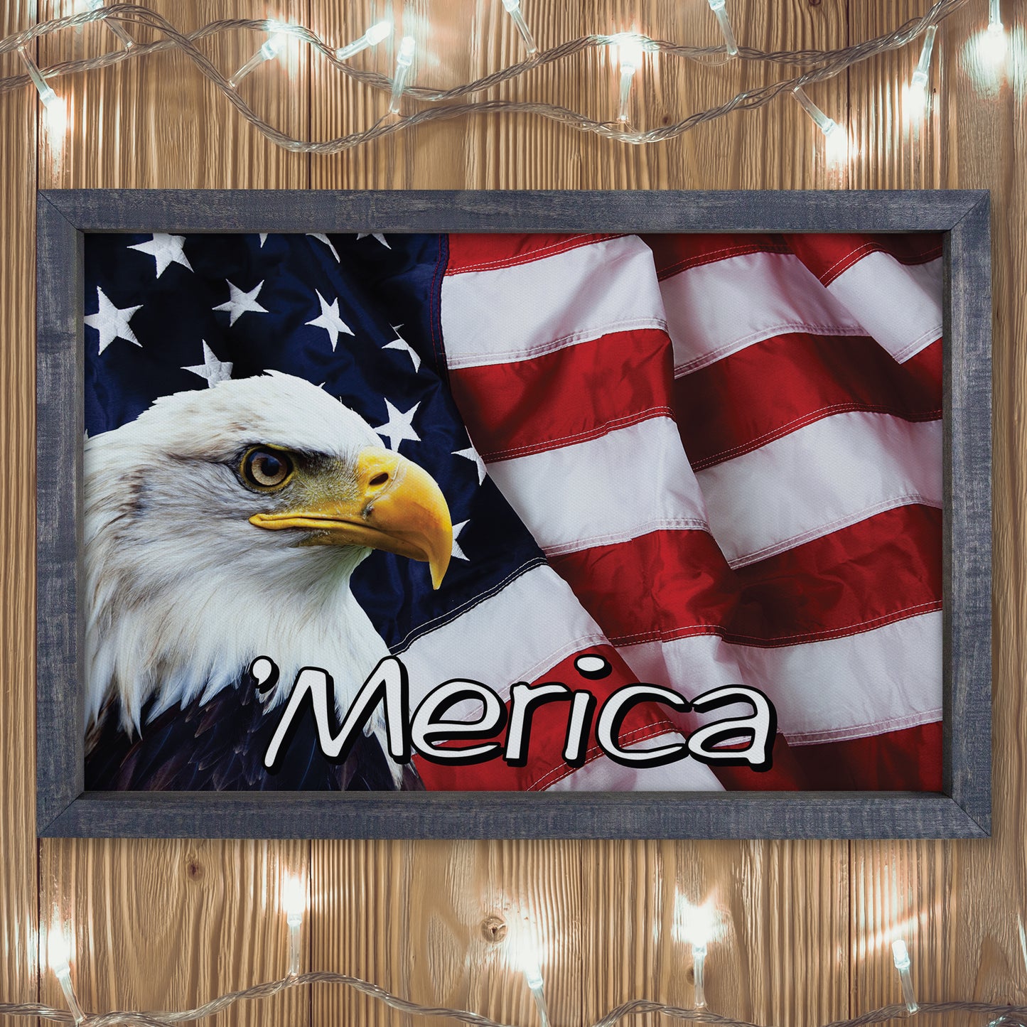 Patriotic Print - Eagle Flag 3