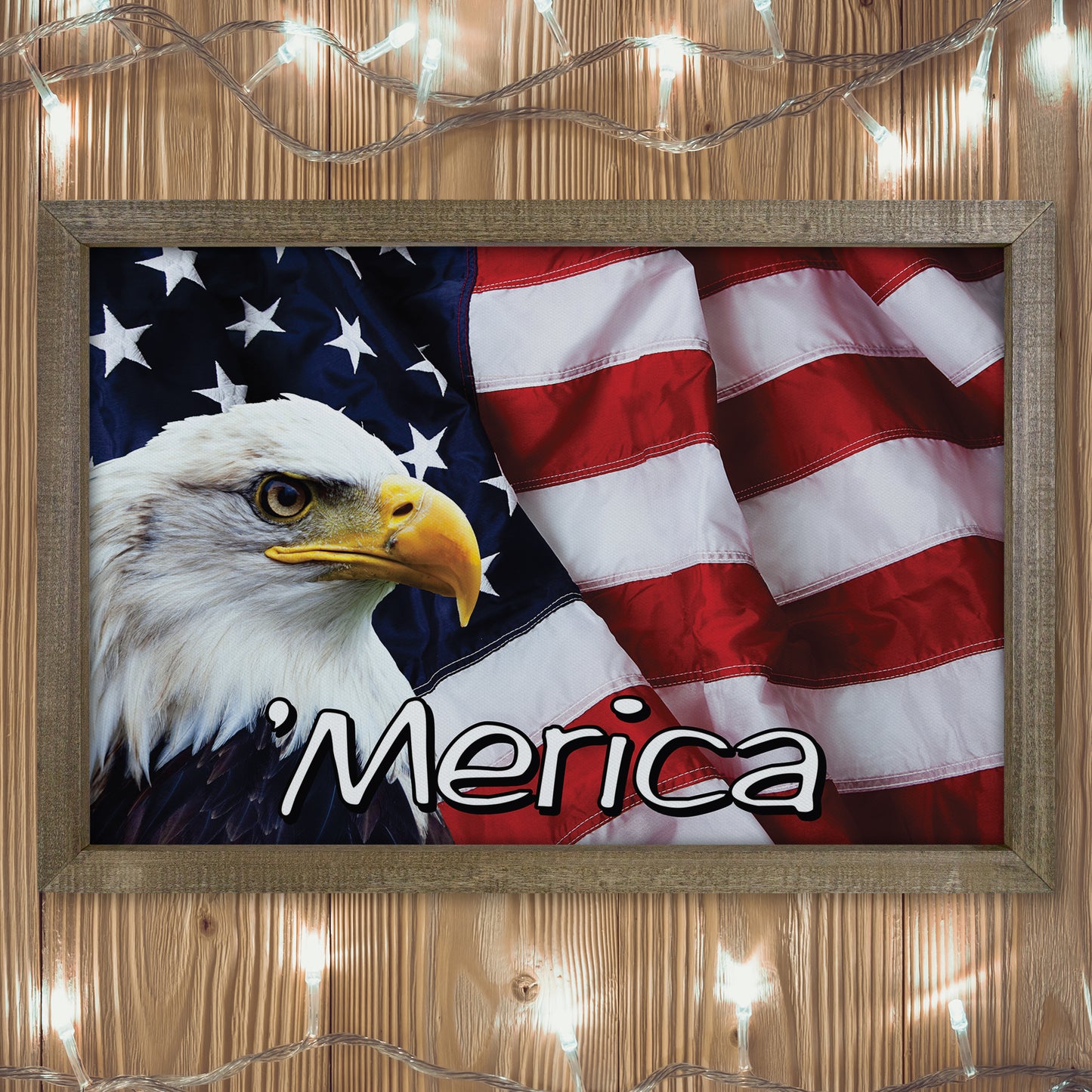 Patriotic Print - Eagle Flag 3