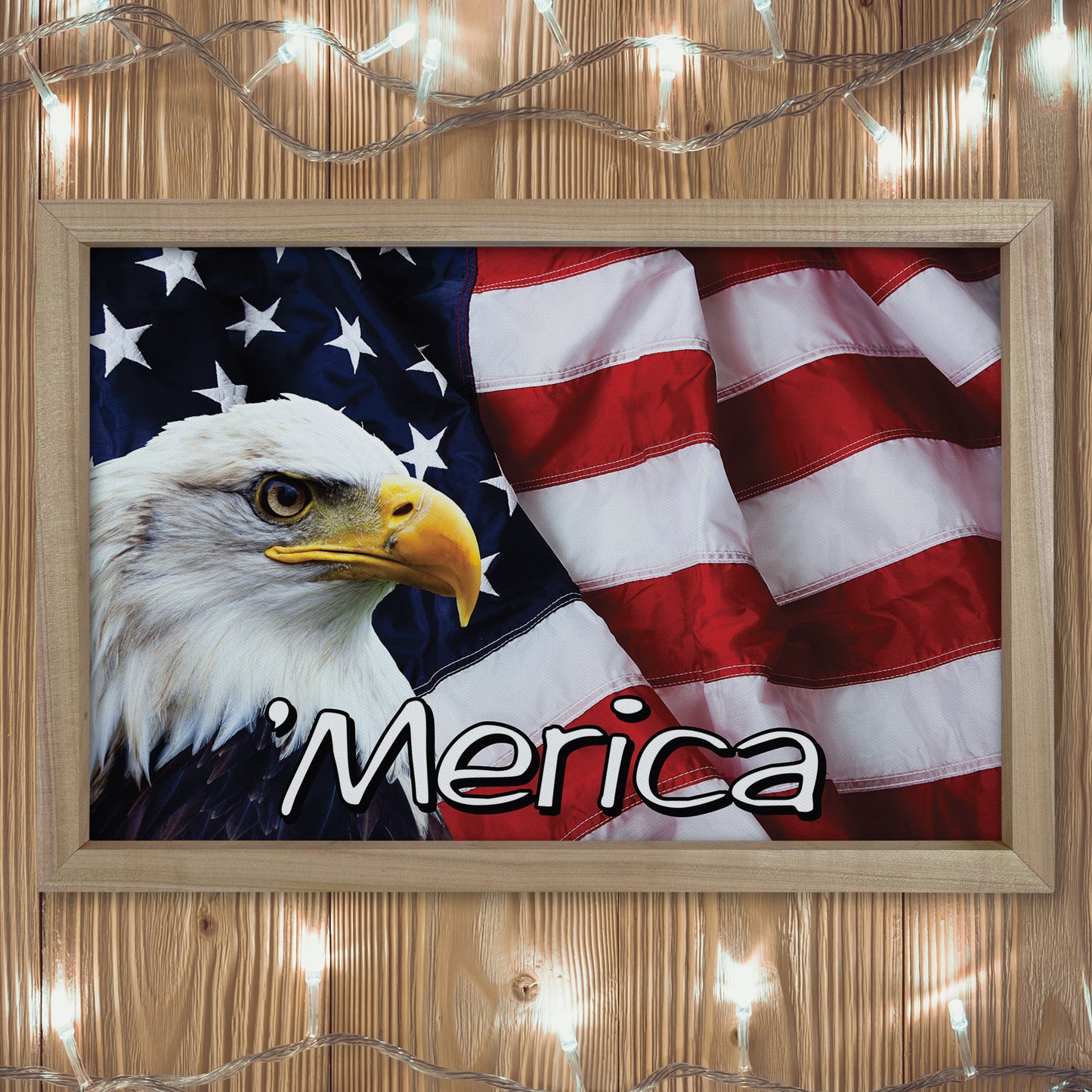 Patriotic Print - Eagle Flag 3