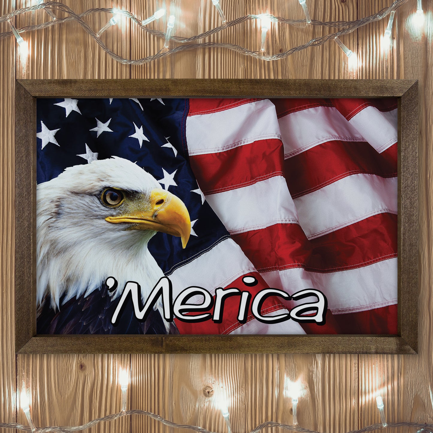 Patriotic Print - Eagle Flag 3