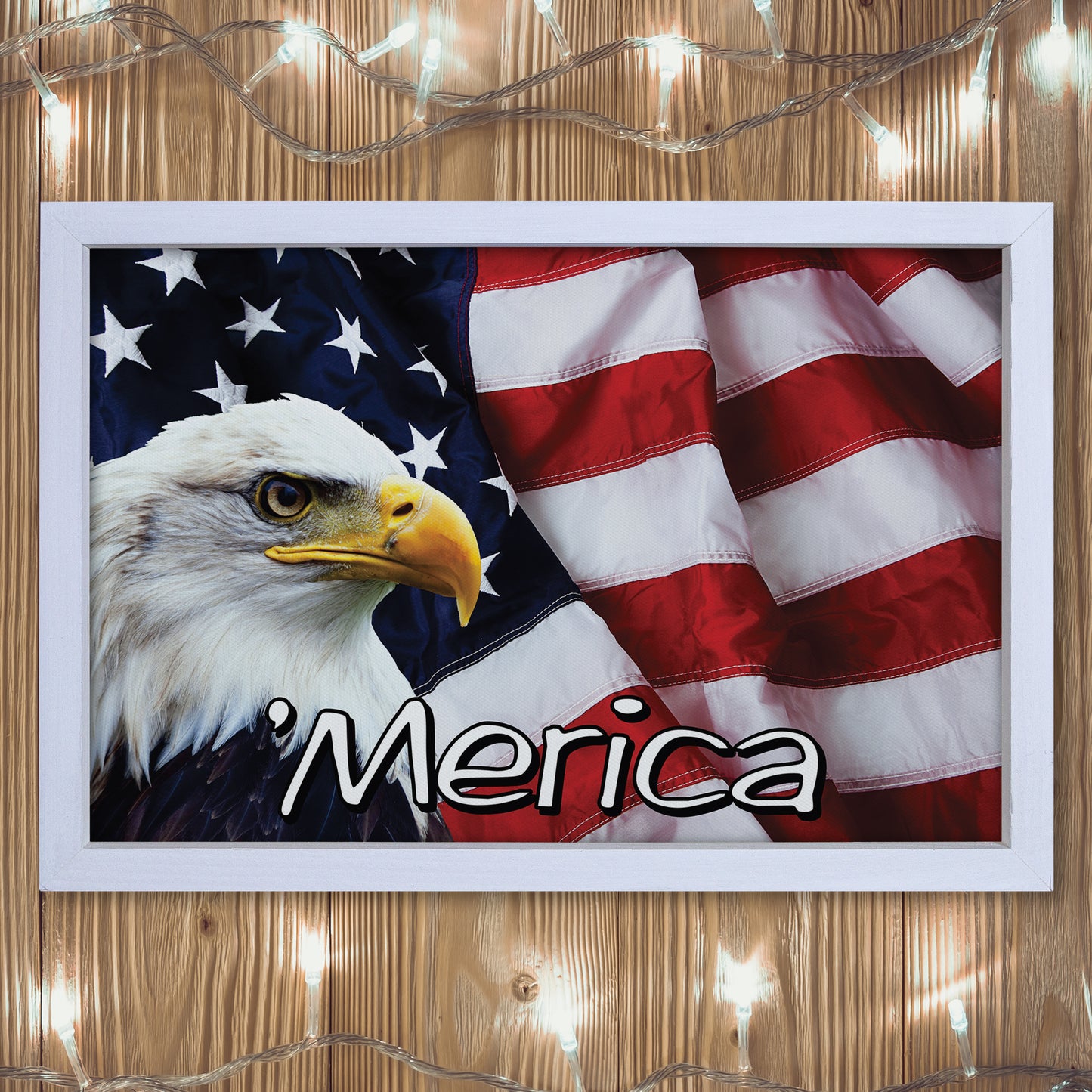 Patriotic Print - Eagle Flag 3