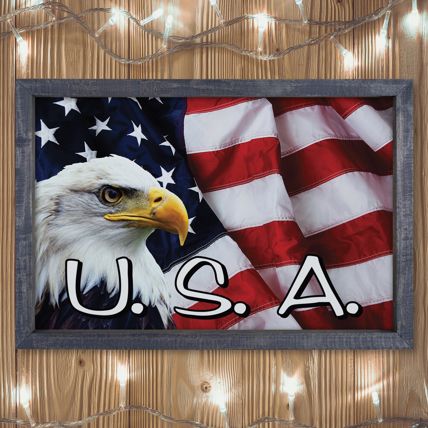 Patriotic Print - Eagle Flag 3