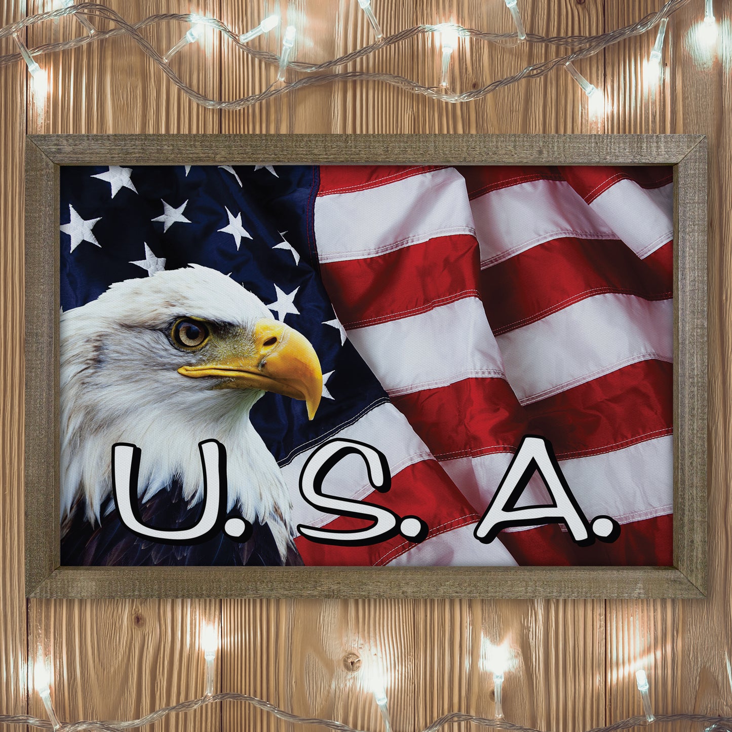 Patriotic Print - Eagle Flag 3