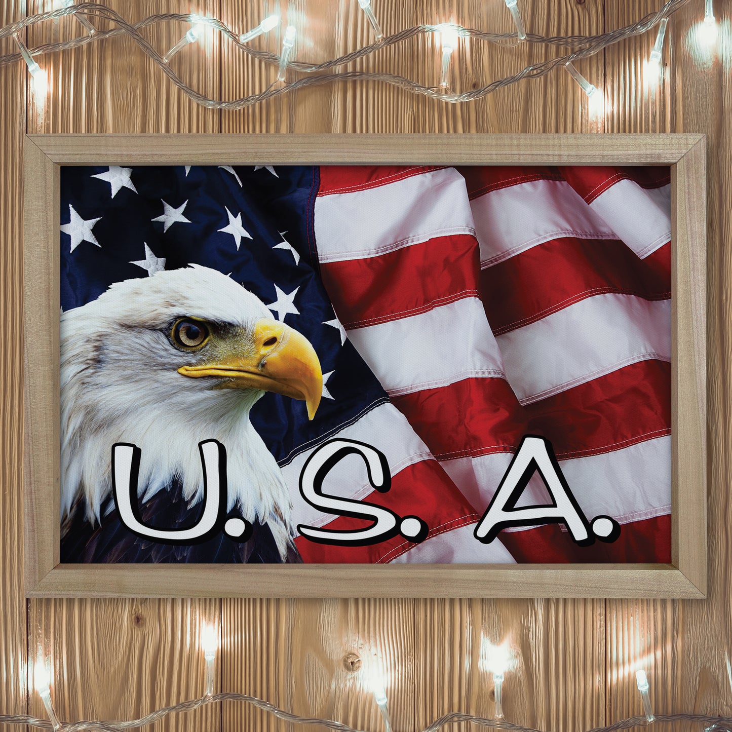 Patriotic Print - Eagle Flag 3