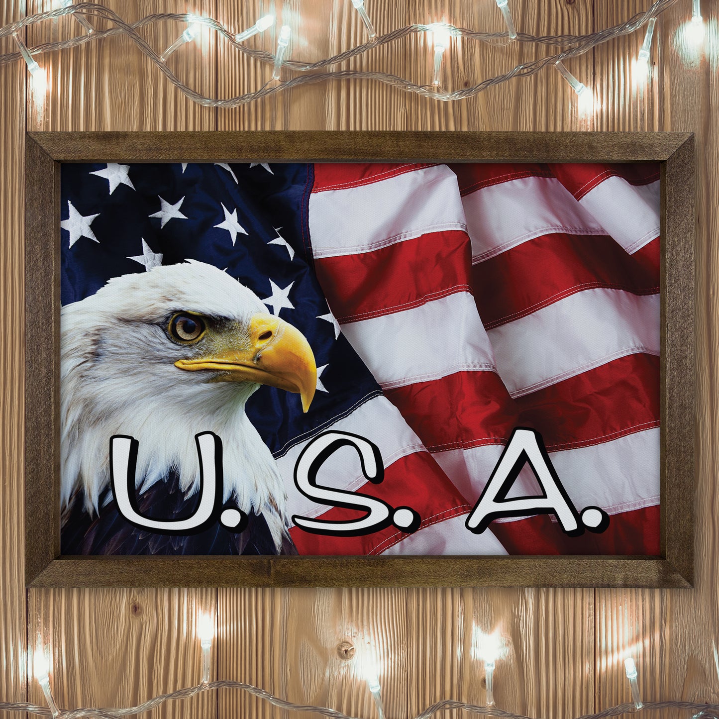 Patriotic Print - Eagle Flag 3