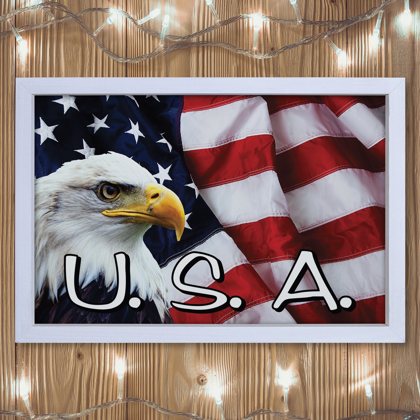 Patriotic Print - Eagle Flag 3