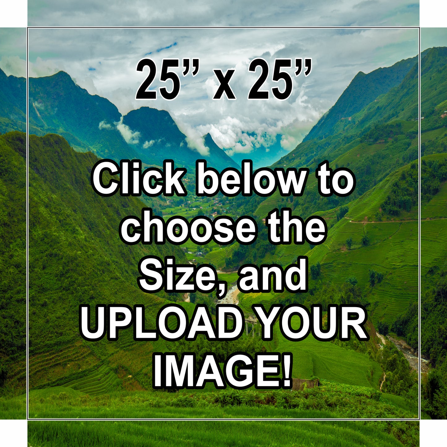 Custom Gallery Wrapped  Canvas Print